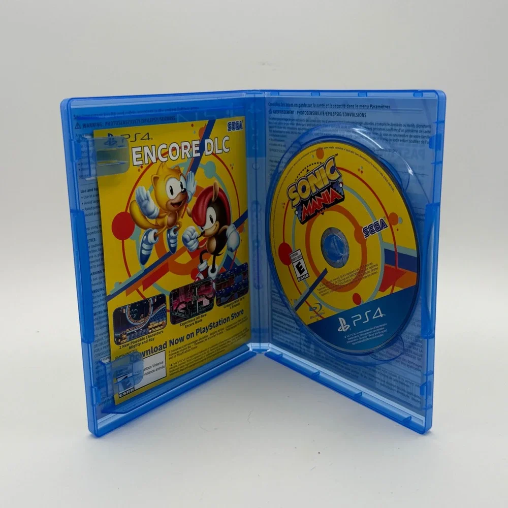 Sega Sonic Mania PS4 One Size Blue Excellent Physical Disc Case 2D Platformer